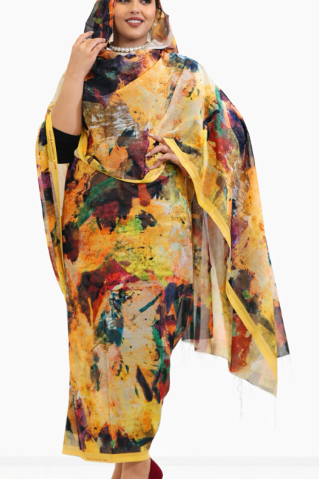 Mango Pattern Full Width Swiss Voile